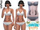 Sims 4 — Fish Stomach Tattoos by MaruChanBe2 — Ocean themed tattoos for your cuties.
