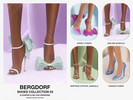 Sims 4 — Bergdorf - Aveline Sandals by VentaStudio — 20 Swatches