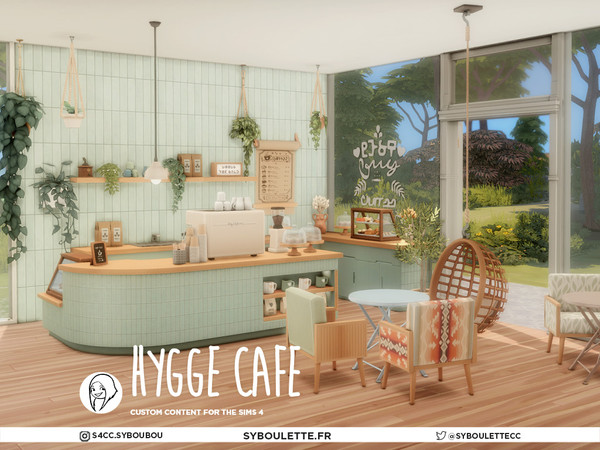 Sims 4 — Patreon Release - Hygge Cafe part 2 by Syboubou — Hygge Cafe brings the warmth of a tucked-away Scandinavian