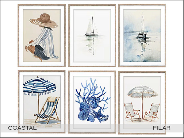 Sims 4 — Pilar Coastel Painting by Pilar — A little corner with a coastal vibe