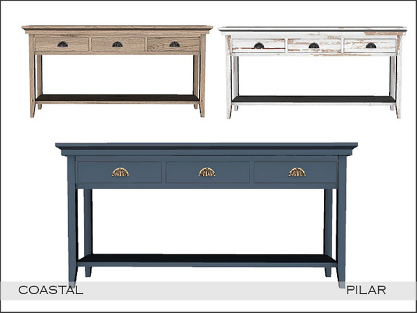 Sims 4 — Pilar Coastal Sideboard by Pilar — A little corner with a coastal vibe