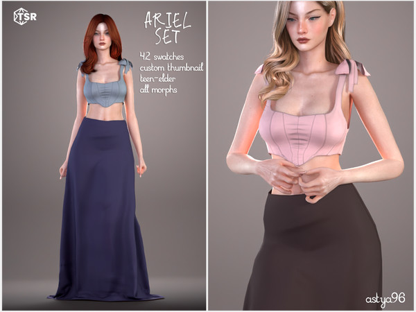 Sims 4 — Ariel Set by astya96cc — 42 swatches