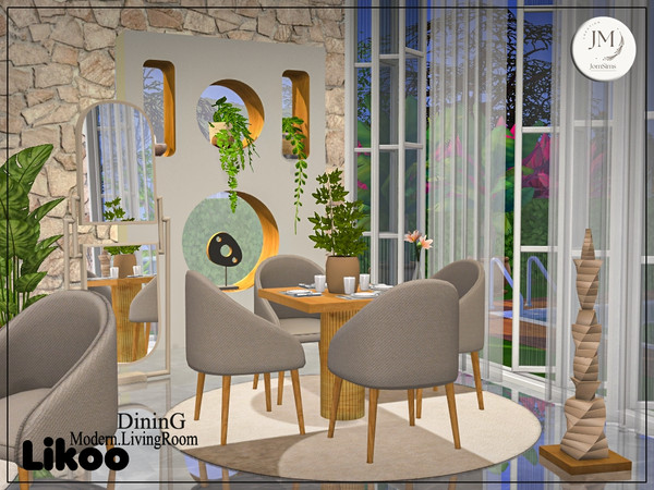 Sims 4 — Likoo dining room by jomsims — Discover the Likoo collection and modernize your living room with a premium style