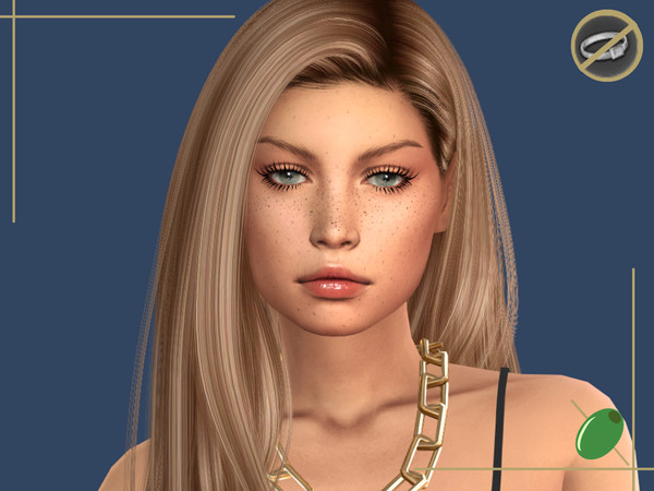 Sims 4 — Charlotte 3D Lashes Rings Contradict by Pitted0live — Mid length 3d eyelashes with a mascara coated look Top