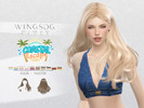 Sims 4 — WINGS HAIR-Slightly wavy long hair by wingssims — WINGS HAIR TS4 NL0708 (Slightly wavy long hair) Colors:30