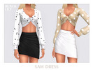 Sims 4 — Sam Dress by Black_Lily — YA, A, Teen