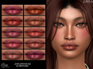 Sims 4 — Layla - Jane Lipstick HQ by Layla — Female lipstick n310 Previews and swatches made in CAS using HQ Mod HQ - BG