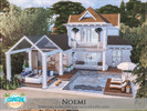 Sims 4 — Noemi - No CC by Rirann — Noemi is a cozy coastal home with the pool and outdoor lounge areas
