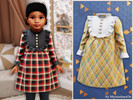 Sims 4 — Toddler - Ruffle bib plaid dress by MysteriousOo — A sweet toddler dress featuring a loose A-line silhouette,