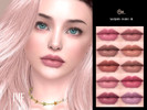 Sims 4 — IMF Sara Lipstick by IzzieMcFire — Sara Lipstick contains 10 colors in hq texture. Standalone item with