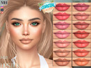 Sims 4 — Coastal Escape - Lavinia Lipstick by MagicHand — Summer Gloss lips in 16 colors - HQ Compatible.