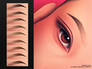 Sims 4 — MM Muse Brows by cosimetic — Natural alpha eyebrows designed to complement a wide variety of face shapes and