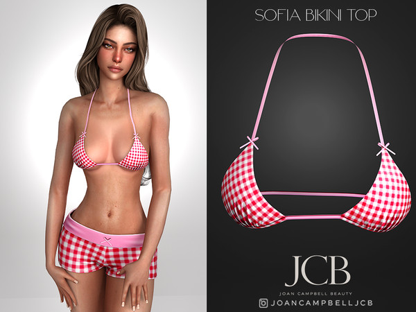 Sims 4 — JCB SOFIA BRIKINI TOP by Joan_Campbell_Beauty_ — INCLUDES: