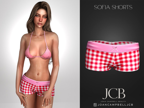 Sims 4 — JCB SOFIA SHORTS by Joan_Campbell_Beauty_ — INCLUDES:
