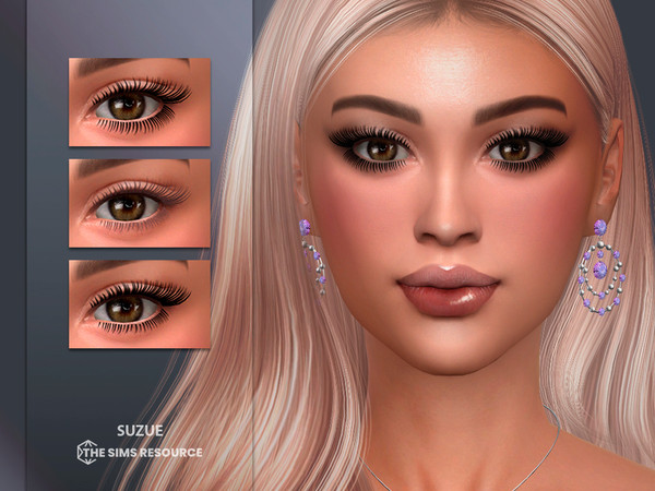 Sims 4 — Samira Eyelashes 3D by Suzue — New Mesh (Suzue)