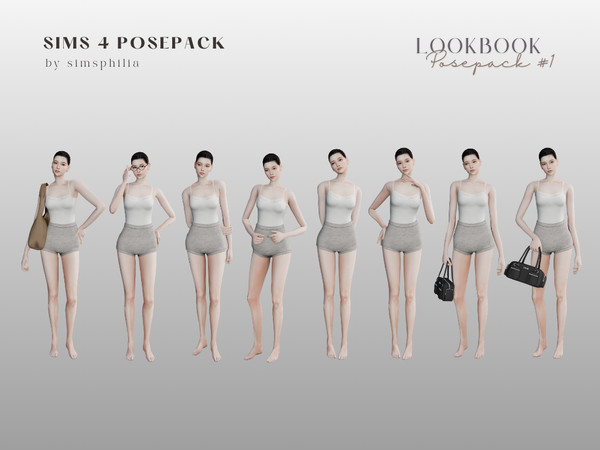 Sims 4 — [simsphilia] Lookbook Posepack #1 (In-Game) by simsphilia — info: