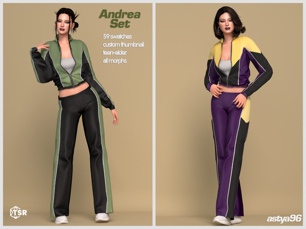 Sims 4 — Andrea Set by astya96cc — 59 swatches