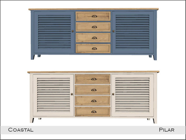 Sims 4 — Pilar Coastal Sideboard2 by Pilar — Coastal Style for a Warm Summer