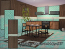 Sims 4 — Modern Material Mix SET by matomibotaki — Attractive mix of materials featuring wooden slats, ceramic tiles, and