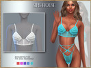 Sims 4 — LINGERIE SET TOP by Sims_House — A set of translucent tops and bottoms for The Sims 4.