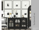Sims 4 — Lockwood Set by kerriganhouse — An elegant contemporary living room set.