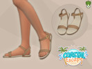 Sims 4 — Coastal Escape - Strappy Flat Sandals by kapakijo — Strappy flat sandals available in 6 swatches.