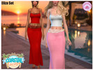 Sims 4 — Coastal Escape - Eliza Set by Harmonia — Dress - 11 Swatches