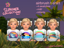 Sims 4 — Airbrush Vacation TShirt Infant by cloverbungames — Terms of Use: do not reupload to another platform or site do