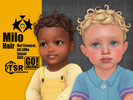 Sims 4 — Milo Hair by GoAmazons — Short curly hair for infants.