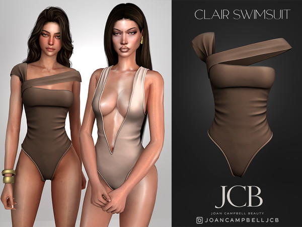 Sims 4 — JCB CLAIR SWIMSUIT by Joan_Campbell_Beauty_ — INCLUDES: