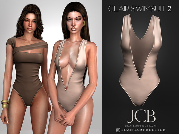 Sims 4 — JCB CLAIR SWIMSUIT 2 by Joan_Campbell_Beauty_ — INCLUDES: