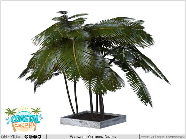 Sims 4 — Wynwood Large Plant by Onyxium — Onyxium@TSR Design Workshop Outdoor & Garden Collection - Belong To The