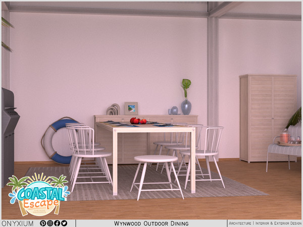 Sims 4 — Wynwood Outdoor Dining by Onyxium — Onyxium@TSR Design Workshop Outdoor & Garden Collection - Belong To The