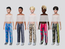 Sims 4 — Patterned Jogging Pants Boys by McLayneSims — TSR EXCLUSIVE