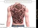Sims 4 — Barong Tattoo Male by MRAN_Art — Barong Tattoo Male