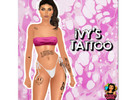 Sims 4 — Ivy's Tattoo by SmickleBerrySims — base game tattoos full body tattoo all in one 2 swatches (one with and one