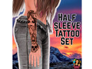 Sims 4 — Half Sleeve Tattoo Set by SmickleBerrySims — Add bold, artistic flair to your Sim with this Half Sleeve Tattoo
