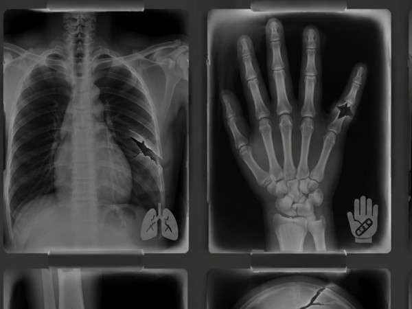 Sims 4 — YK X-Ray Collection: Fractures and Injuries by ostafijchukzhenya — A collection of stylized X-ray images