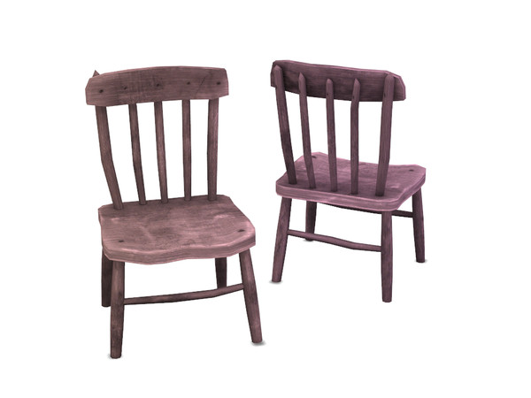 Sims 4 — Old Wooden Chair by sim_man123 — An old wooden chair. Not the best place to sit, but it'll work... hopefully!