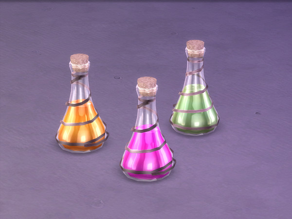 Sims 4 — Wire Wrapped Vial by sim_man123 — A flask with a long piece of wire wrapped around it. Nobody seems to know what