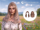 Sims 4 — Nightcrawler-Refresh Hair STYLE A by Nightcrawler_Sims — NEW HAIR MESH