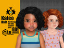 Sims 4 — Kaleo Hair by GoAmazons — Wavy middle length bob hair for toddlers.