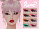 Sims 4 — Berry Stardust Eyeshadow by Learxfl — Eyeshadow, 10 swatches , HQ and BGC . Standalone item with thumbnail.