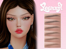 Sims 4 — Jessica Eyebrows by Learxfl — Eyebrows, 23 swatches , HQ and BGC . Standalone item with thumbnail.