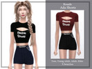 Sims 4 — Ada Shorts by _Rosede_ — For Teen, Young Adult, Adult, Elder