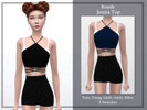 Sims 4 — Jenna Top by _Rosede_ — For Teen, Young Adult, Adult, Elder