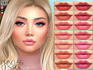 Sims 4 — Princess Lipstick - Patreon by MagicHand — Creamy Lips in 18 colors - HQ Compatible.