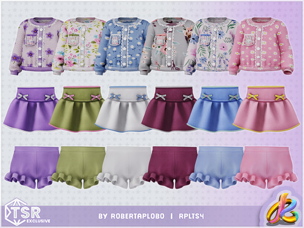 Sims 4 — SKIRT - Charming Bunny Springtime - Toddler by RobertaPLobo — Girl Set - Charming Bunny Springtime_349