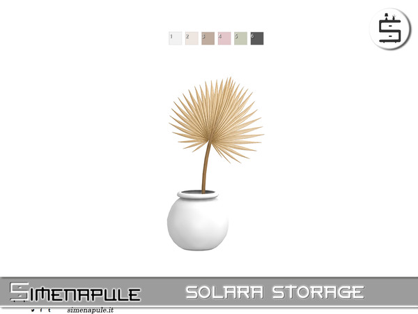 Sims 4 — [SeN4] Solara Storage - Palm Vase by Simenapule — Solara setSolara setSolara setSolara set