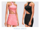 Sims 4 — Noelle Dress by Black_Lily — YA, A, Teen
